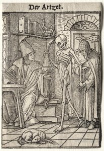 Dans van de dood: De dokter door Hans Holbein