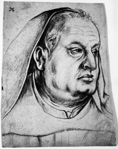 Portret van Hans Griesherr, monnik van Sts Ulrich en Afra in Augsburg