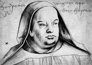 Portret van Peter Wagner, abt van Thierhaupten