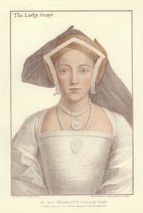 Frances Howard, Gravin van Surrey (aquatint) door Hans Holbein der Jüngere