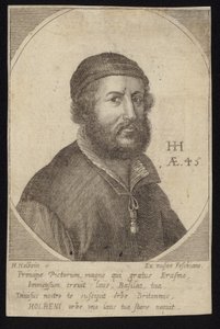Zelfportret van Hans Holbein door Hans Holbein der Jüngere