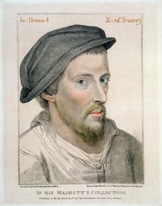 Henry Howard, Graaf van Surrey (c.1517-47) gegraveerd door Francesco Bartolozzi (1727-1815) door Hans Holbein der Jüngere