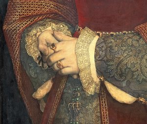 Portret van Jane Seymour, 1536 (detail)