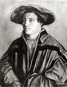 Portret van een man met een rode hoed, ca. 1530