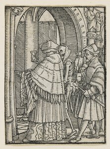 De Kanunnik uit Dans van de Dood (Lyon), 1538 door Hans Holbein der Jüngere