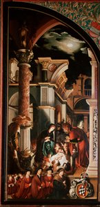 Altaarstuk Oberried: De Aanbidding van de Herders door Hans Holbein der Jüngere