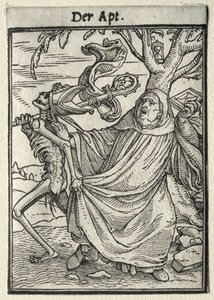 Dans van de dood: De abt door Hans Holbein the Younger