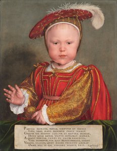 Edward VI als Kind, waarschijnlijk 1538 door Hans Holbein der Jüngere