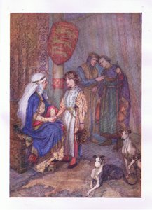 Hubert, Hubert, werp je blik op de jonge jongen (Koning Jan), uit De Volledige Werken van Shakespeare gepubliceerd door George Harrap & Co Ltd, 1920s