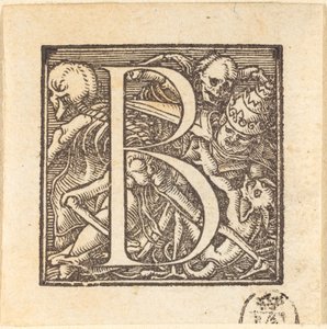 Letter B door Hans Holbein der Jüngere