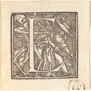 Letter E door Hans Holbein der Jüngere