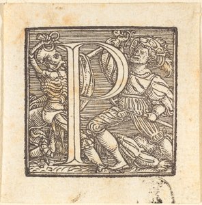 Letter P door Hans Holbein der Jüngere