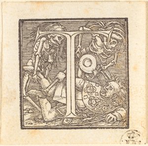 Letter T door Hans Holbein der Jüngere