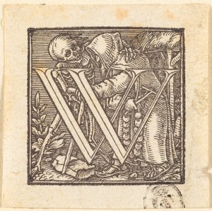 Letter W door Hans Holbein der Jüngere