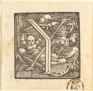 Letter Y door Hans Holbein der Jüngere