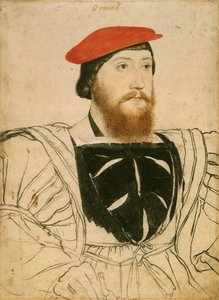 Portret van James Butler, 9e Graaf van Ormond door Hans Holbein der Jüngere