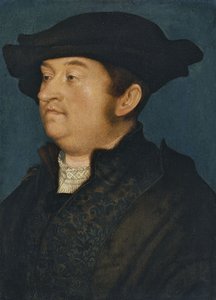 Portret van een man door Hans Holbein der Jüngere