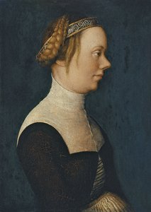 Portret van een vrouw door Hans Holbein der Jüngere