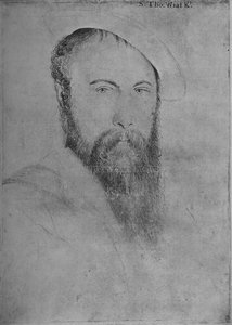 Sir Thomas Wyatt Kopie, c1535-1553 1945 door Hans Holbein der Jüngere