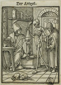 De arts door Hans Holbein the Younger