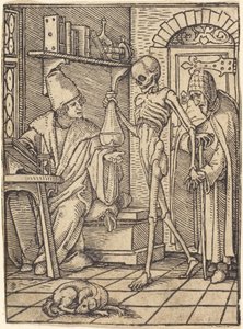 De arts door Hans Holbein the Younger