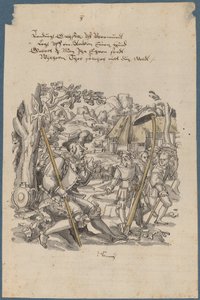 Wilhelm Tell Weigert de Hoed van Gouverneur Gessler te Eren door Hans Kaspar Lang the Elder