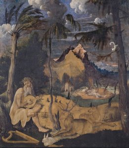 Orpheus tussen de dieren door Hans Leu