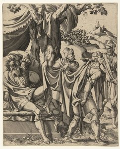 Dronkenschap van Noach door Hans Liefrinck (I) (attributed to)