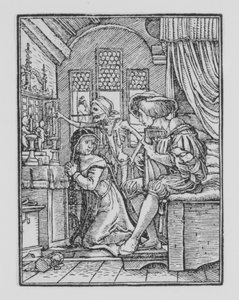 De non, uit De dans van de dood door Hans Lützelburger