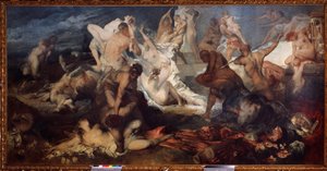 Slag van Centauren en Lapithen door Hans Makart