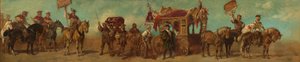 Ontwerp voor de feeststoet van 1879 - De wagenmakers, zadelmakers, riemenmakers en tassenmakers door Hans Makart