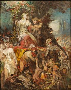 Hans Makart Triomfantelijke optocht van Diana met Bacchus door Hans Makart