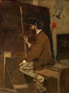 Zelfportret voor de ezel, voor 1868