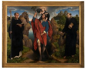 Centraal paneel van het drieluik van Willem Moreel door Hans Memling