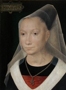 Detail (Portret van een jonge vrouw)