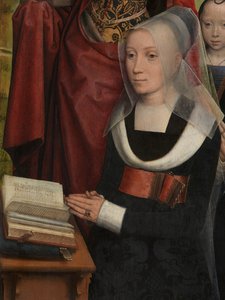 Detail van het drieluik van Willem Moreel
