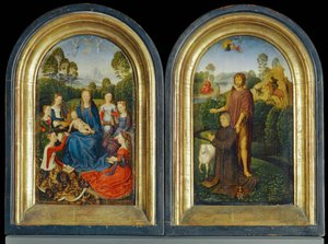 Diptiek van Jan Du Cellier, burgemeester van Brugge ... door Hans Memling