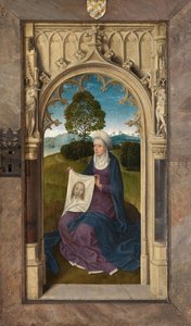Exterieur paneel van het Drieluik van Jan Floreins door Hans Memling