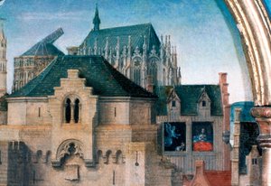 St. Ursula Schrijn, Vertrek uit Keulen, (detail), 1489