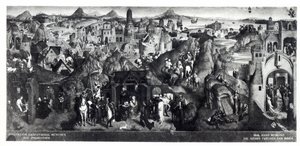 De Zeven Vreugden van de Maagd, 1480 door Hans Memling