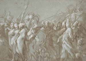 Militaire Processie, 16e eeuw door Hans Mont