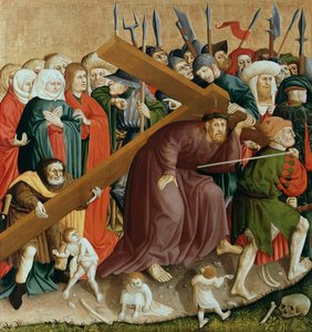 Christus draagt het kruis. De vleugels van het Wurzach-altaar