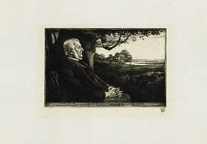 Portret van de Componist Johan Peter Emilius Hartmann 1805-1900, 1897
