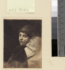 Portret van een jonge man door Hans Nikolaj Hansen