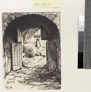 Poort van het Verna-klooster door Hans Nikolaj Hansen