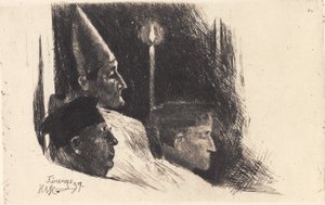 "De Aartsbisschop van Florence viert Paasmis"