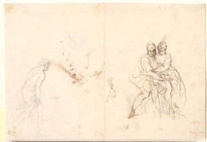Studie van verschillende figuren door Hans Rottenhammer