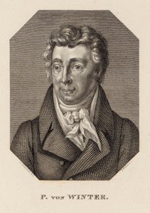 Portret van de componist Peter von Winter 1754-1825, ca. 1830 door Hans Rudolf Rahn