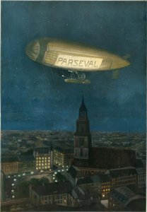 Parseval-luchtschip over Berlijn