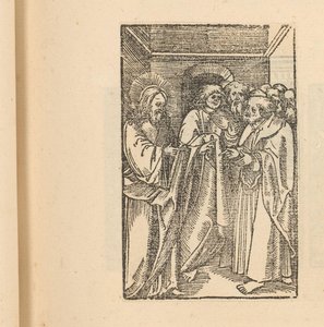 Christus bij een groep mannen